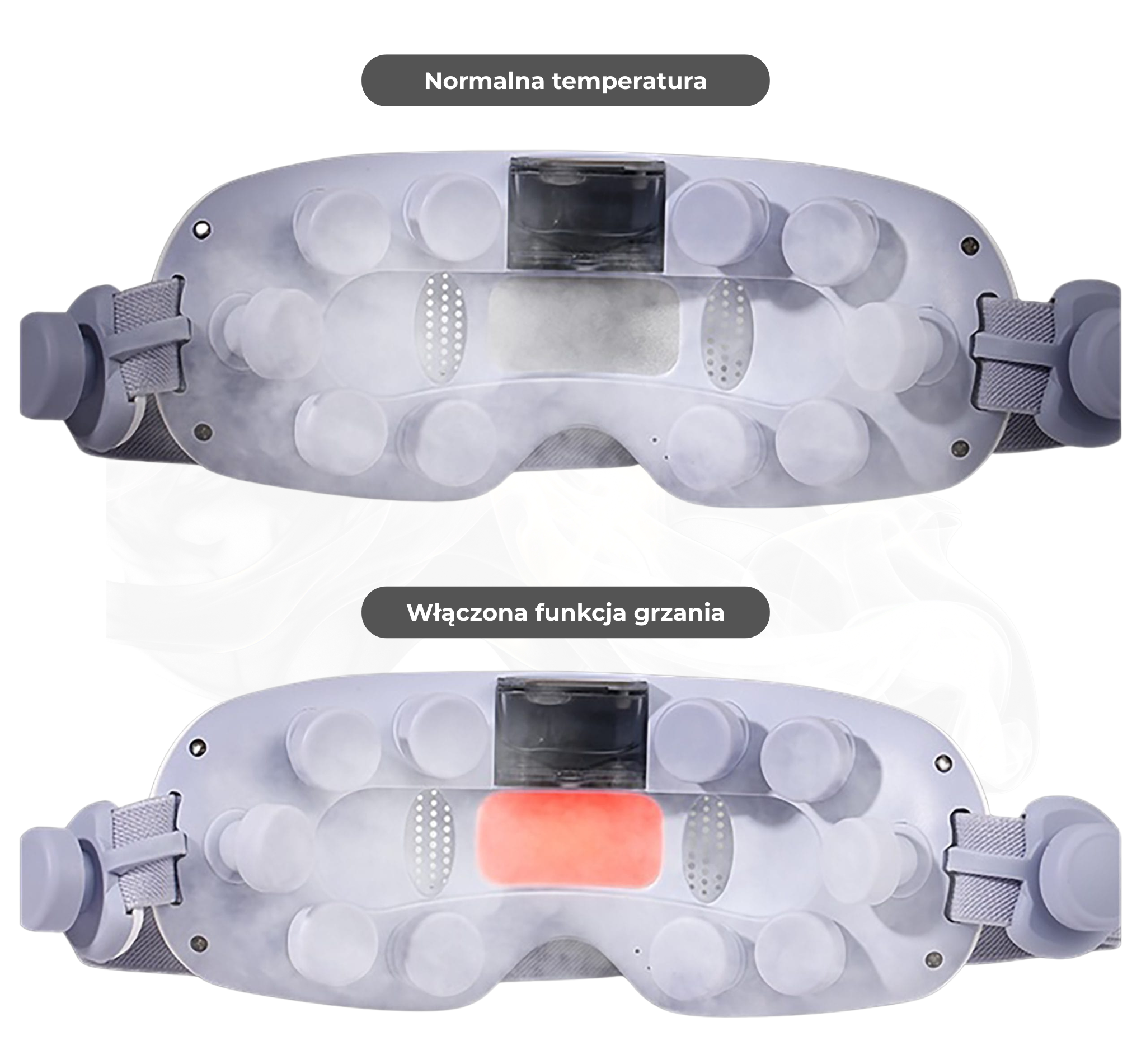 Funkcje ciepła masażera na oczy